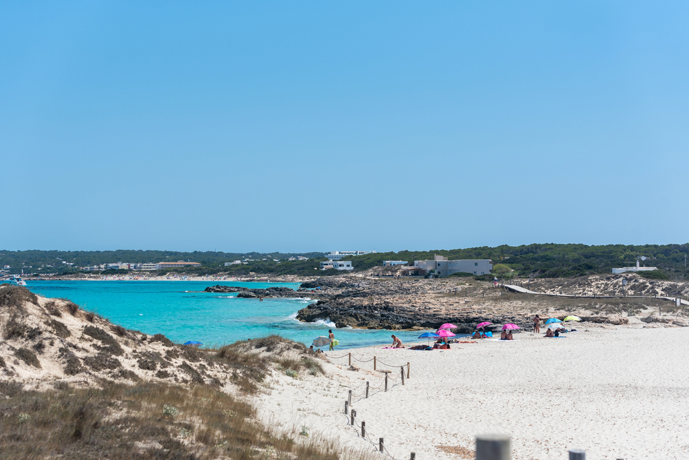 playa llevant formentera
